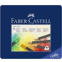 مداد رنگی 24 رنگ فابر کاستل سری Creative Studio مدل Art Grip Faber Castell Art Grip Creative Studio Series 24 Color Pencil