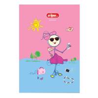 دفتر 50 برگ کلیپس طرح دختر و عکس سلفی جلد شومیز Clips 50 Sheets Girl and Selfie Picture Design Soft Cover Notebook