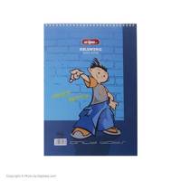 دفتر نقاشی 30 برگ کلیپس طرح پسر جلد شومیز Clips 30 Sheets Boy Design Soft Cover Painting Notebook