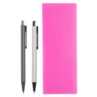 ست خودکار مدادنوکی و جامدادی لاتن مدل Dark Pink Laton Dark Pink Pen Mechanical Pencil and Notebook Set