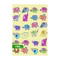 دفتر مشق کلیپس طرح فیل Clips Elephant Design Homework Notebook
