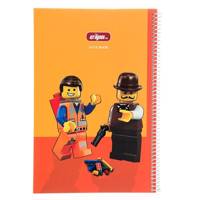دفتر 100 برگ کلیپس طرح مردان لگویی جلد شومیز Clips 100 Sheets Ring Cover Lego Men Design Notebook
