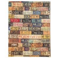 دفتر کلاسوری کلیپس طرح پلاک ماشین 100 برگ Clips License Plate Design Ring Binder Notebook 100 Sheets