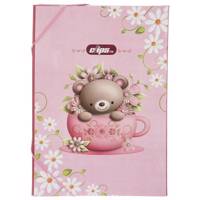 کلاسور کش دار کلیپس طرح خرس سایز A4 Clips Bear Folder Size A4