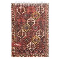 دفترچه یادداشت کلیپس طرح فرش 100 برگ Clips Carpet Design 100 Sheets Notebook