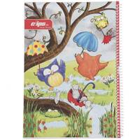 دفتر نقاشی کلیپس طرح جغد Clips Owl Design Painting Notebook