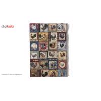 دفتر مشق کلیپس طرح خروس Clips Rooster Design Homework Notebook