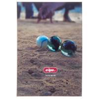دفتر 100 برگ کلیپس طرح تیله جلد شومیز Clips 100 Sheets Soft Cover Marble Design Notebook