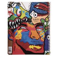 دفتر مشق سم طرح کوبیسم Sam Cubism Design Homework Notebook