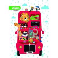 دفتر مشق کلیپس طرح اتوبوس حیوانات Clips Animals Bus Design Homework Notebook