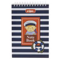 دفتر یادداشت 100 برگ کلیپس مدل ملوان Clips 100 Sheets Sailor Design Hard Cover