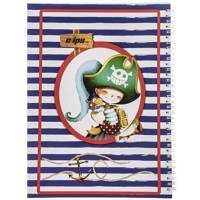 دفتر نقاشی کلیپس طرح دزد دریایی Clips Pirate Design Painting Notebook