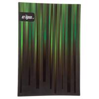 دفتر 100 برگ کلیپس مدل کلاسوری طرح راه راه جلد سخت Clips 100 Sheets Hard Cover Stripes Design Ring Binder Notebook