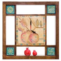 ساعت دیواری طرح برجسته دکوکام طرح پاییز wooden wall clock autumn style