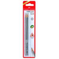 مداد مشکی فابر کاستل مدل Grip 2001 - بسته 2 عددی Faber-Castell Grip 2001 Black Pencil - Pack Of 2