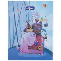 دفتر کلاسوری کلیپس طرح فیل سواری Clips Elephant Riding Ring Binder Notebook
